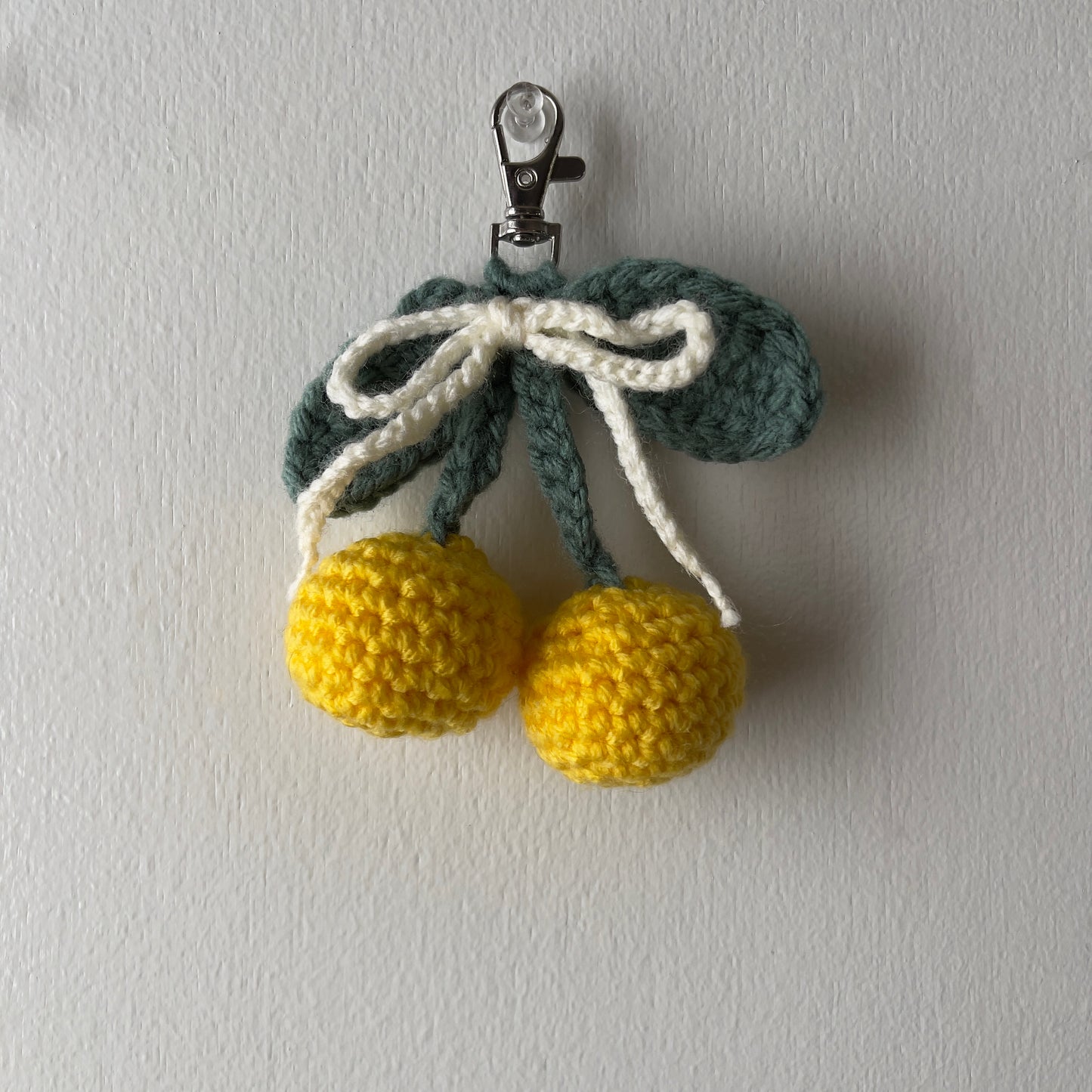 Crochet Cherry Keychain | Crochet Cherry Charm